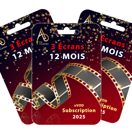 xVOD 3 écrans (VOD Uniquement)